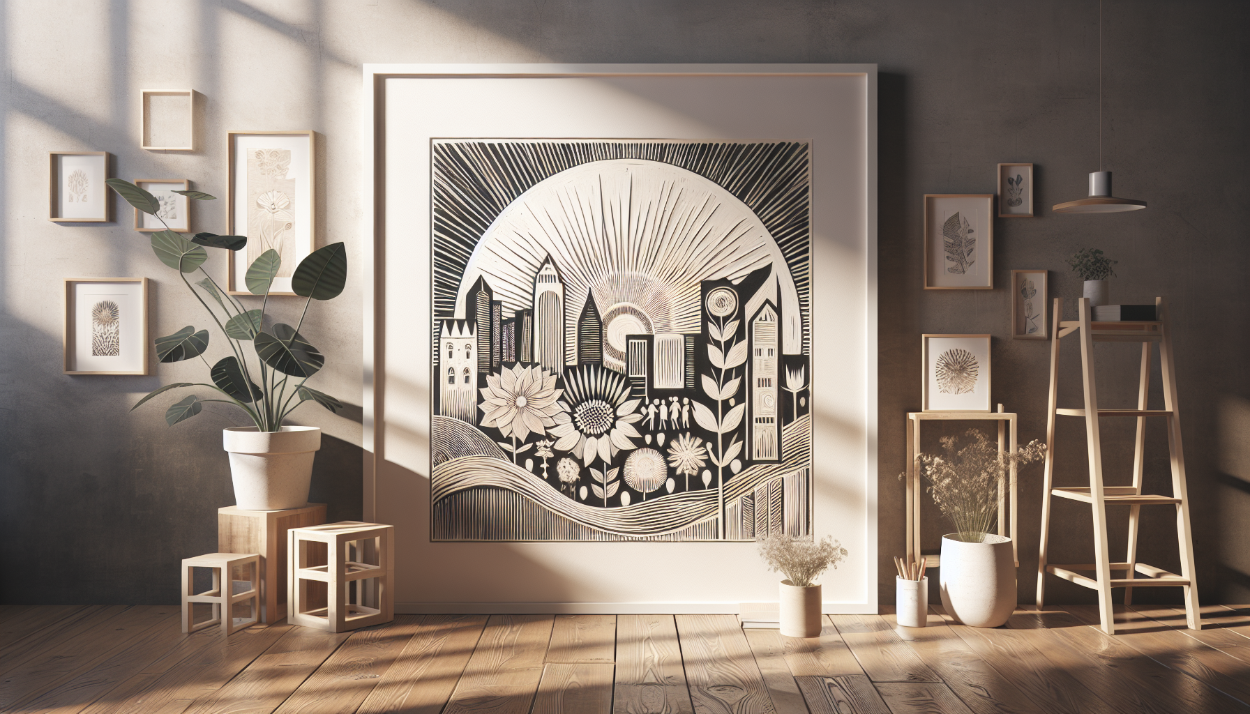Why 'One-Color' Linocut Series Are Dominating Independent Art Fairs
