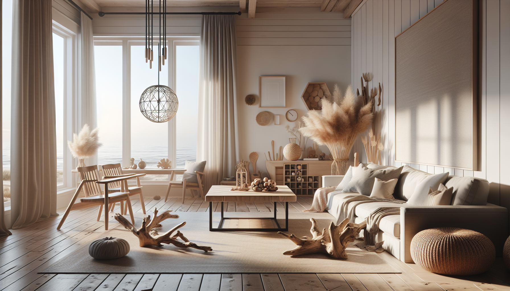 The Untold Appeal of Driftwood Assemblages in Coastal-Inspired Rooms