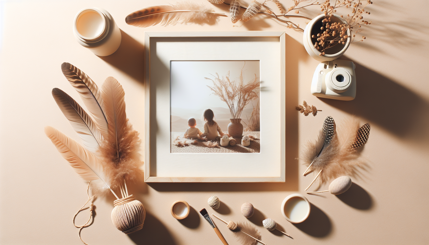 How Found Feather & Twig Compositions Are Inspiring Minimal Installations